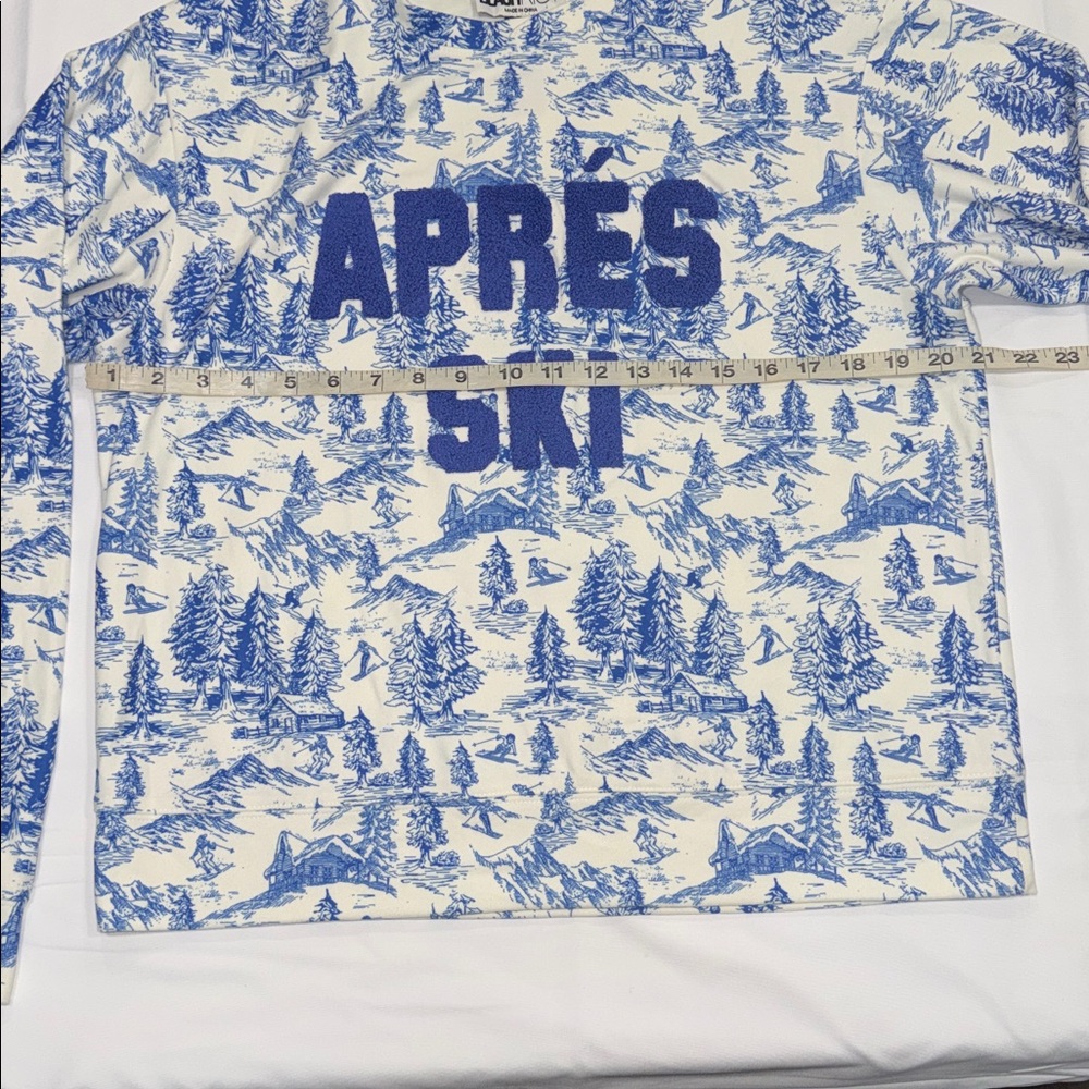 BEACH RIOT Cassia Après Ski Print Graphic Sweatshirt, SMALL - Picture 6 of 10